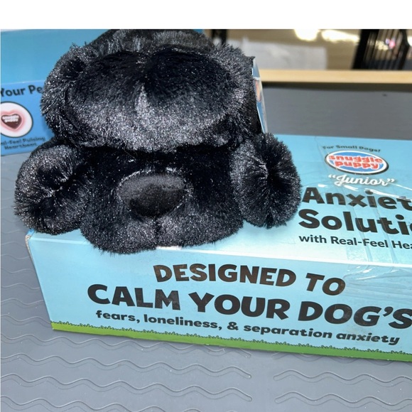 Snuggle puppy Junior for Anxiety Solution for Dogs with heartbeat - -black - Picture 2 of 7